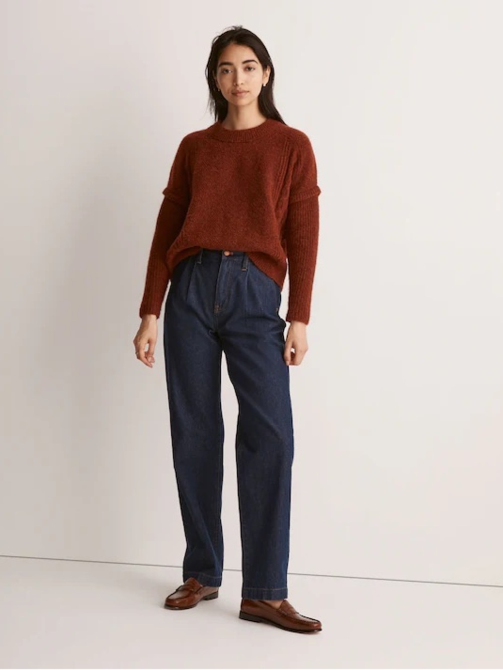 Madewell Cable Havener Pullover Sweater